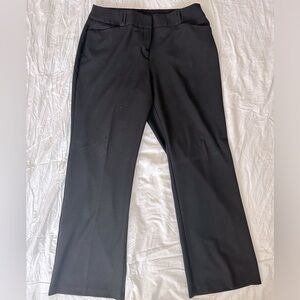 Black wide leg dress pants